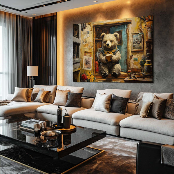 Reading Bear Wall Art