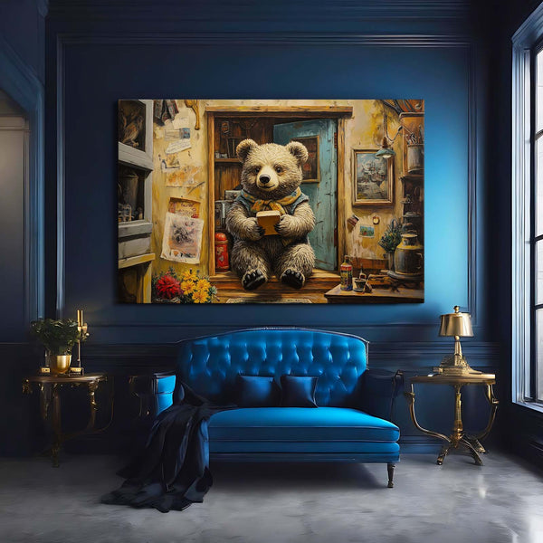 Reading Bear Wall Art