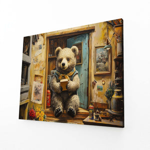 Reading Bear Wall Art