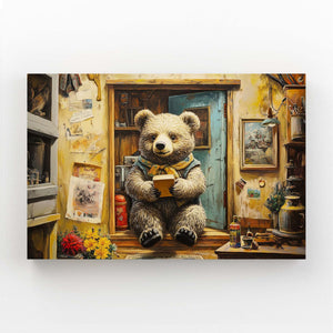 Reading Bear Wall Art