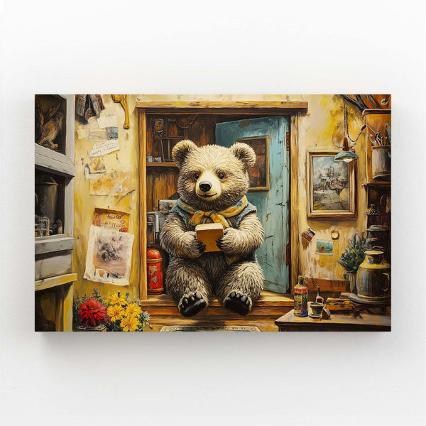 Reading Bear Wall Art