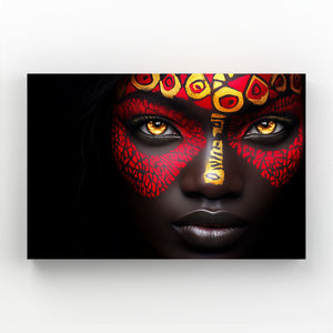 Red African Wall Art Decor