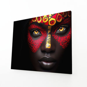 Red African Wall Art Decor