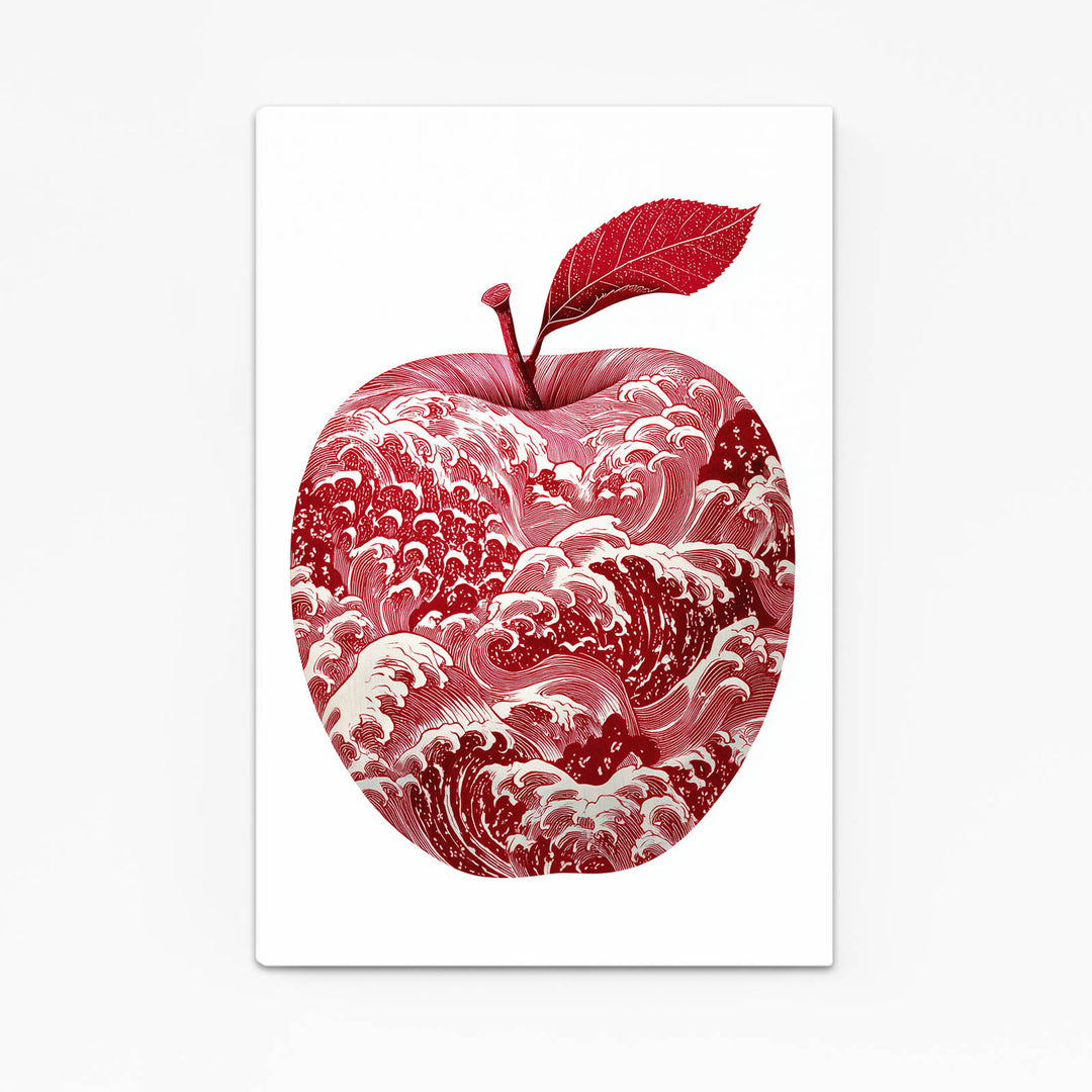 Red And White Apple Art