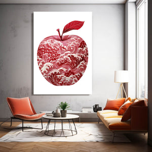 Red And White Apple Art