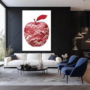 Red And White Apple Art
