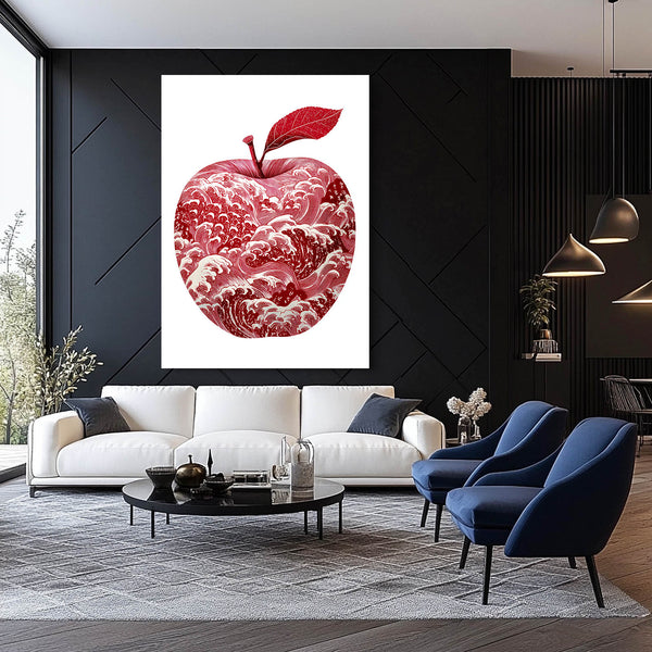 Red And White Apple Art