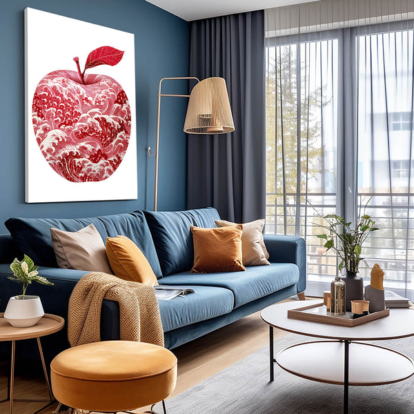 Red And White Apple Art