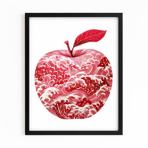 Red And White Apple Art