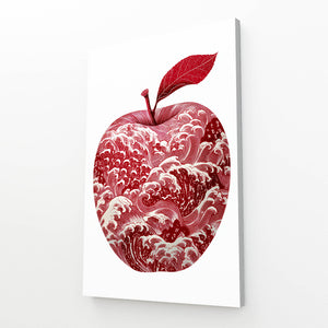 Red And White Apple Art
