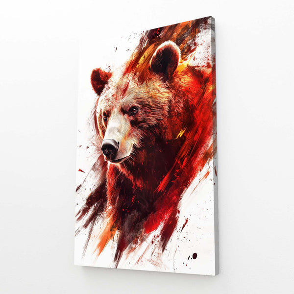 Red Bear Canvas