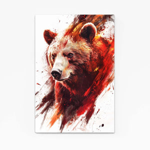 Red Bear Canvas