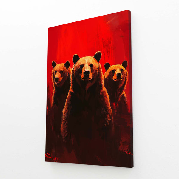 Red Bear Wall Art