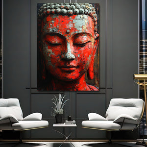 Red Buddha Wall Art | MusaArtGallery™