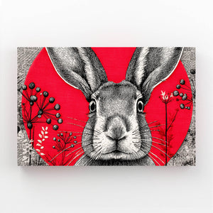 Red Bunny Print