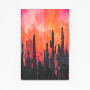 Red Cactus Art