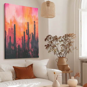 Red Cactus Art