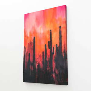 Red Cactus Art