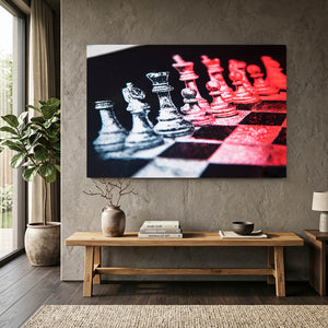 Red Chess Art Prints