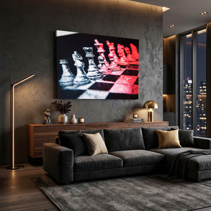 Red Chess Art Prints