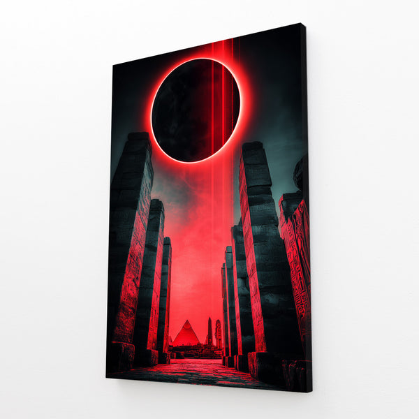 Red Circle Egyptian Art