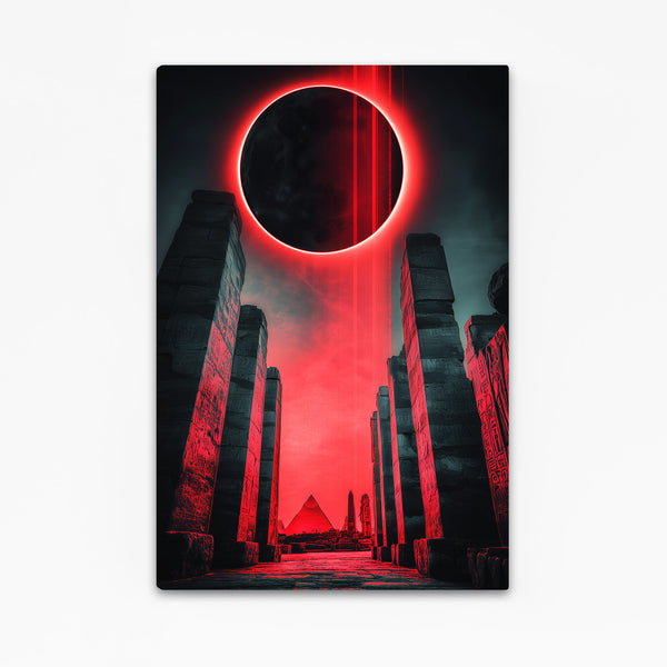 Red Circle Egyptian Art