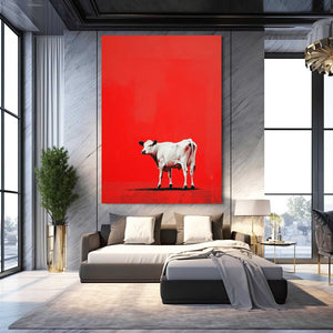 Red Cow Print