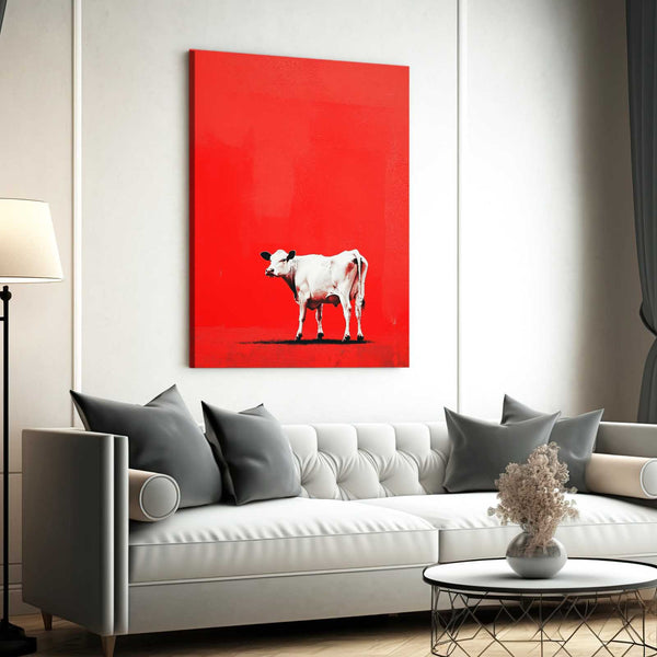 Red Cow Print