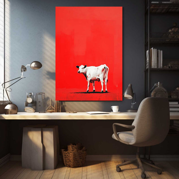 Red Cow Print