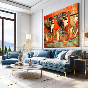 Red Egyptian Art