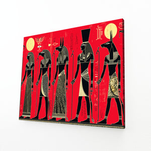 Red Egyptian Wall Decor