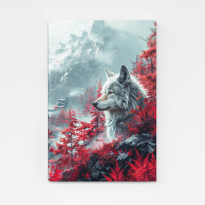 Red Eyes Wall Art Wolf  | MusaArtGallery™