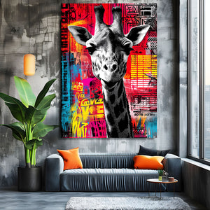 Red Giraffe Art