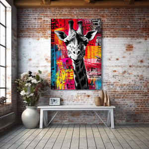 Red Giraffe Art