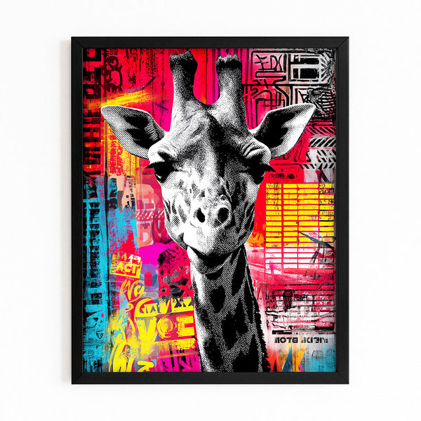 Red Giraffe Art