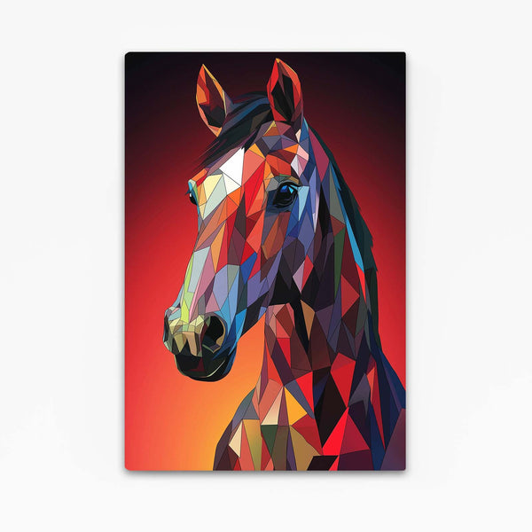 Red Head Horse Art
