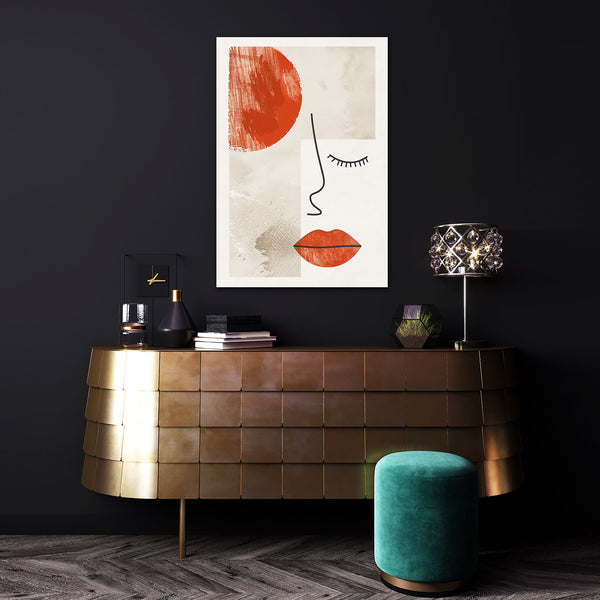 Red Lips Boho Wall Art | MusaArtGallery™