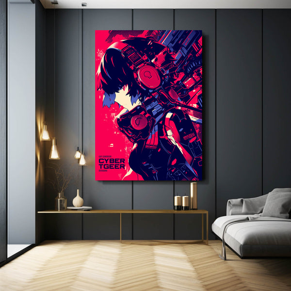 Red Neon Cyberpunk Art | MusaArtGallery™