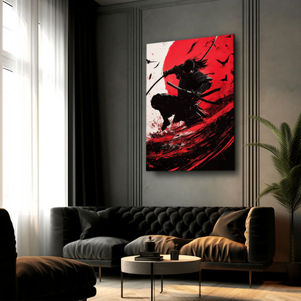 Red Ninja Samurai Art