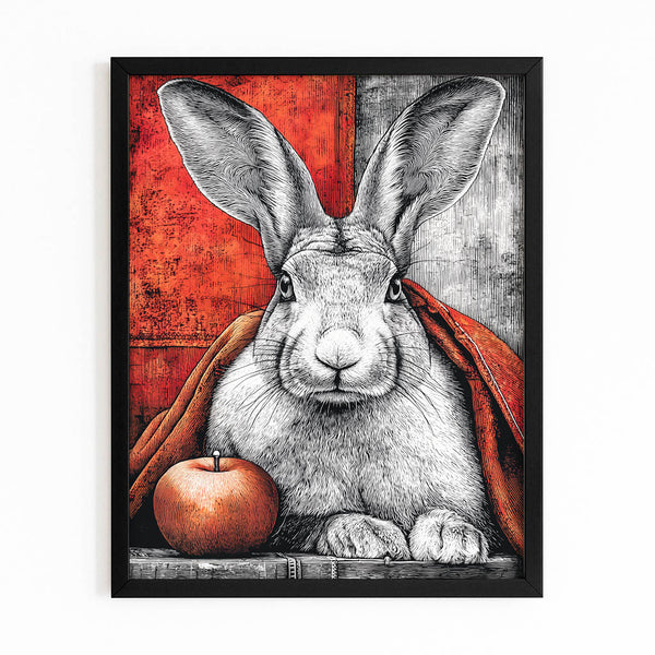 Red Rabbit Wall Decor
