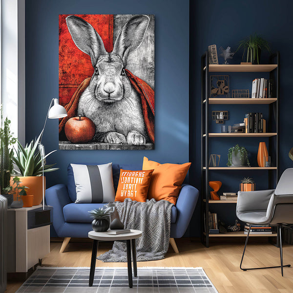 Red Rabbit Wall Decor