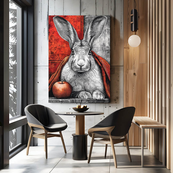 Red Rabbit Wall Decor
