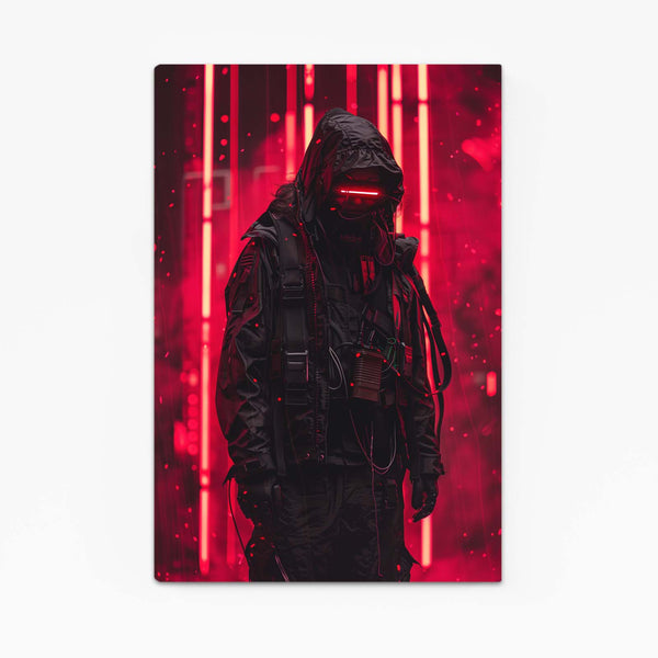 Red Sentinel Cyberpunk Art | MusaArtGallery™