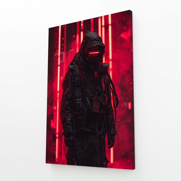 Red Sentinel Cyberpunk Art | MusaArtGallery™