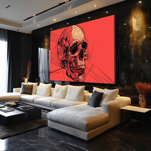 Red Skull Wall Art | MusaArtGallery™