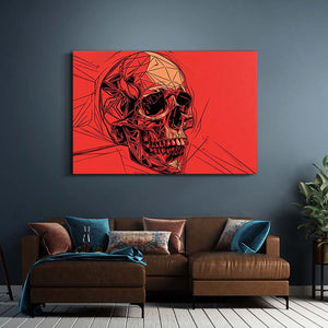 Red Skull Wall Art | MusaArtGallery™