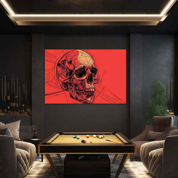 Red Skull Wall Art | MusaArtGallery™