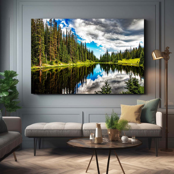 Reflective Pond Tree Art | MusaArtGallery™