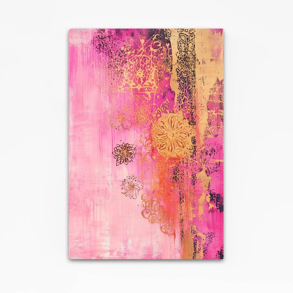 Regal Bloom Pink Abstract Art | MusaArtGallery™