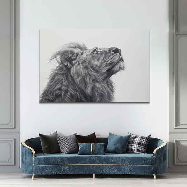 Regal Gaze Lion Wall Art | MusaArtGallery™